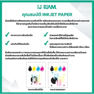 IJ SIAM Inkjet Card White Linen กระดาษการ์ดอัดลายลินิน 240 แกรม (A4) 10 แผ่น | FG11-S122-0020