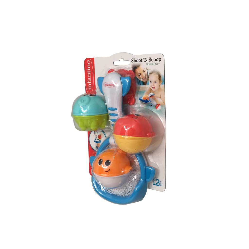 Infantino ชุดของเล่นในน้ำสำหรับเด็ก(สัตว์ทะเล) SCOOP SPLASH OCEAN LINKS