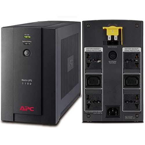 APC Back-UPS 1100VA, 230V, AVR, Universal and IEC Sockets (BX1100LI-MS)