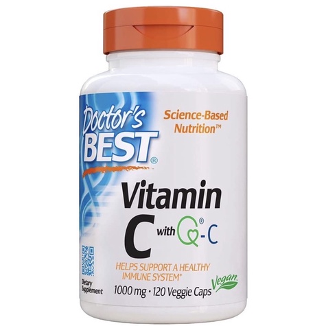 Doctor’s Best Vitamin C with Quali-C 500mg 1000mg 120 เม็ด ดอกเตอร์เบสวิตามินซี