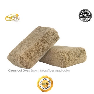 Chemical Guys (Brown) Microfiber Applicator (แพค 2 ชิ้น)