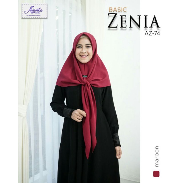 Azamka - ผ้าพันคอ Zenia Basic - ฮิญาบทรงสี่เหลี่ยม