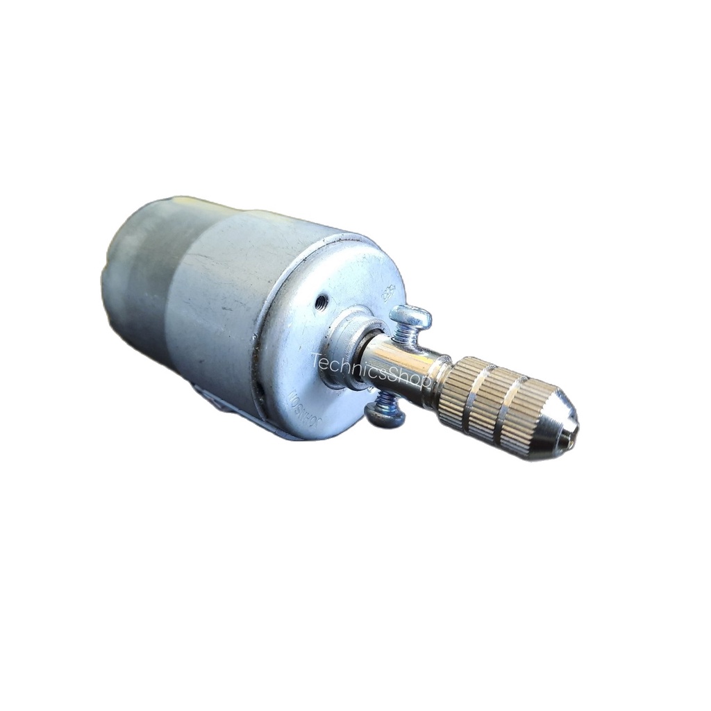 มอเตอร์สว่านไร้สาย มอเตอร์จับดอกสว่าน เจาะแผ่นปริ้น PCB DC 12-24V ตัวใหญ่