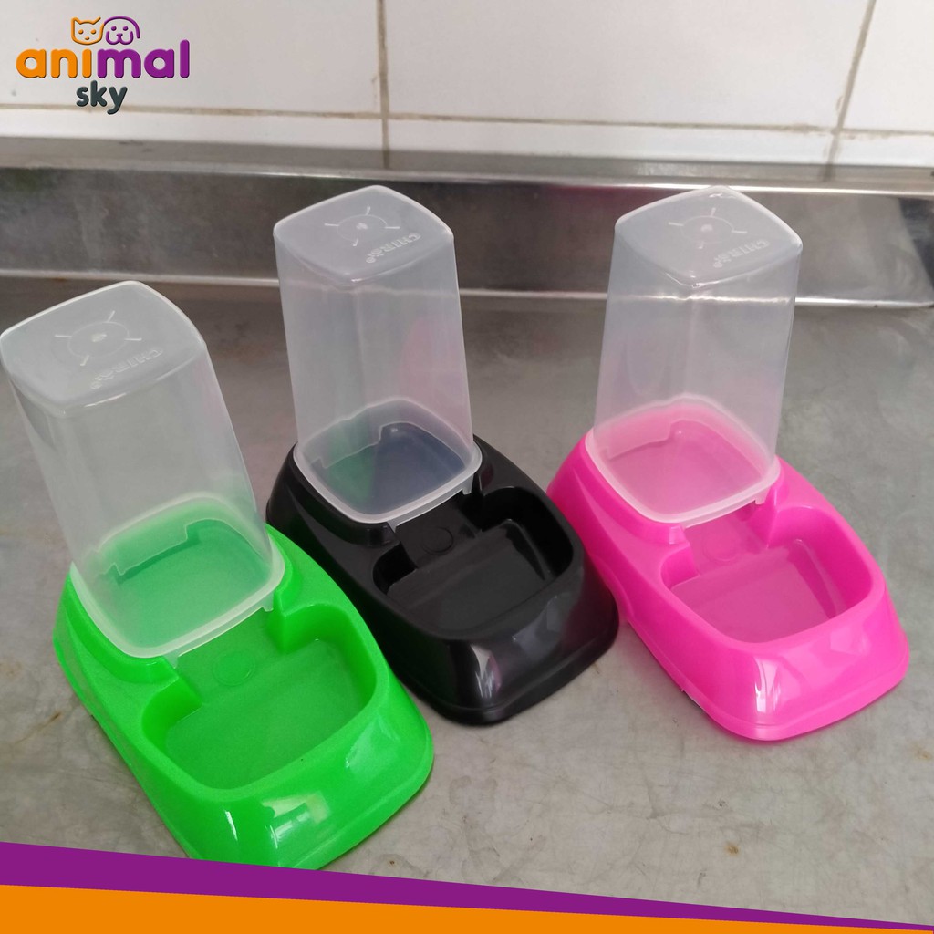 Cat Dog Ferret Food Dispenser / กล่องใส่อาหาร / Small CP DISPENSER / Chiro CD 1 / 11037 // สีส้ม น้ํ