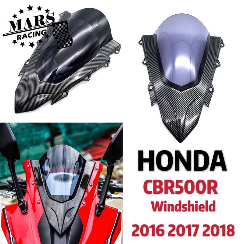 รถจักรยานยนต์กีฬา Racing Double Bubble Windshield WindScreen Visor Viser Deflector สำหรับ HONDA CBR5