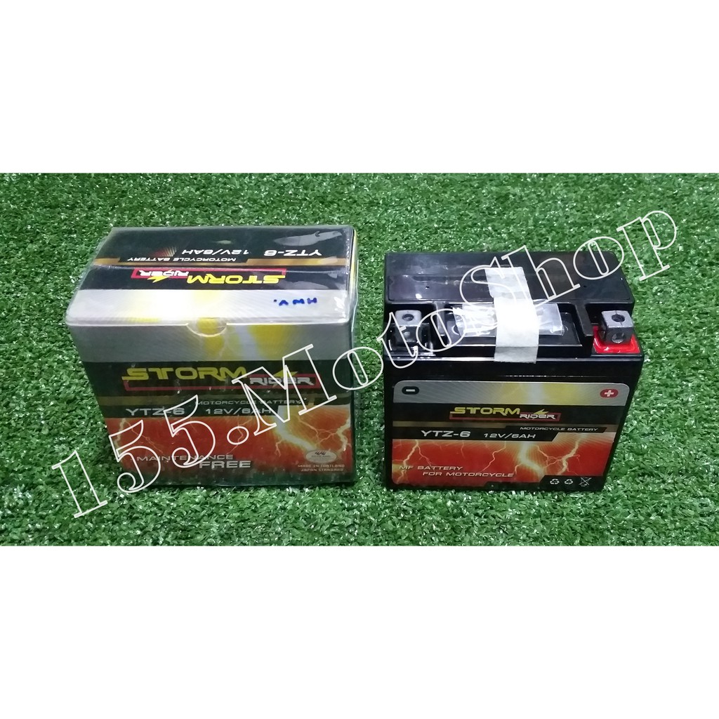 แบตเตอรี่แห้ง STORM YTZ-7S  12V/7AH สำหรับมอเตอร์ไซค์ สินค้าคุณภาพ