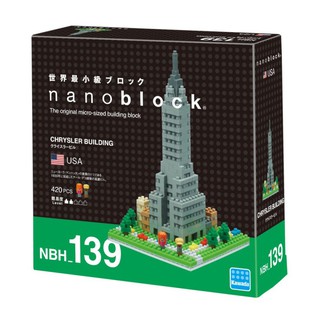 ของแท้จากญี่ปุ่น!!! (หายาก) Kawada NBH_139 Nanoblock Chrysler Building (USA) ตัวต่อนาโนบล็อคตึกไครสเลอร์