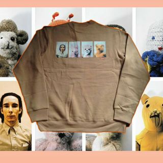 [✨พร้อมส่ง✨] Supreme XมือสองX Mike Kelley Sweatshirt Light Brown เสื้อเเขนยาว สภาพสวยมาก 10/10 ลายเต็มๆ