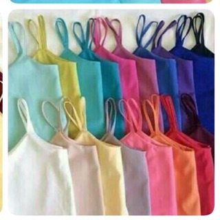 เสื้อสายเดี่ยวสีพื้น 130฿