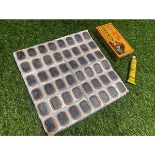 ชุดปะยางตรามือ 48 ดวง S67-22 25x35 มม. ยางแผ่นปะยางในจักรยาน