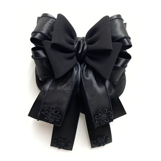 hair bow เน็ตติดผม โบว์ติดผม กิ๊บติดผม เครื่องประดับผม แฟชั่น อุปกรณ์ตกแต่งผม โบว์พยาบาล ข้าราชการ โบว์ใหญ่ ริบบิ้นโบว์