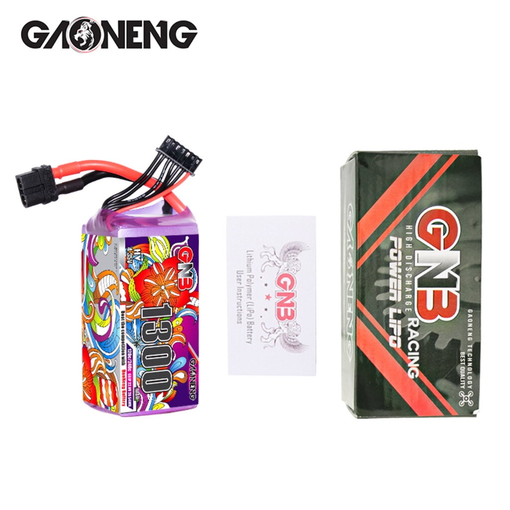 Gaoneng GNB 6S 1300MAH 22.8V 120C/240C HV XT60 Lipo Battery แบตเตอร์รี่ RC รถบังคับเครื่องบิน โดรนจิ๋ว #5