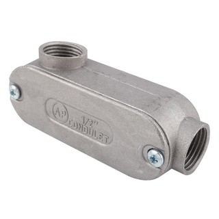 ข้อต่อ ข้อต่อ CONDULET BOX ET LL 1/2 นิ้ว ท่อร้อยสายไฟ อุปกรณ์ งานระบบไฟฟ้า CONNECTOR