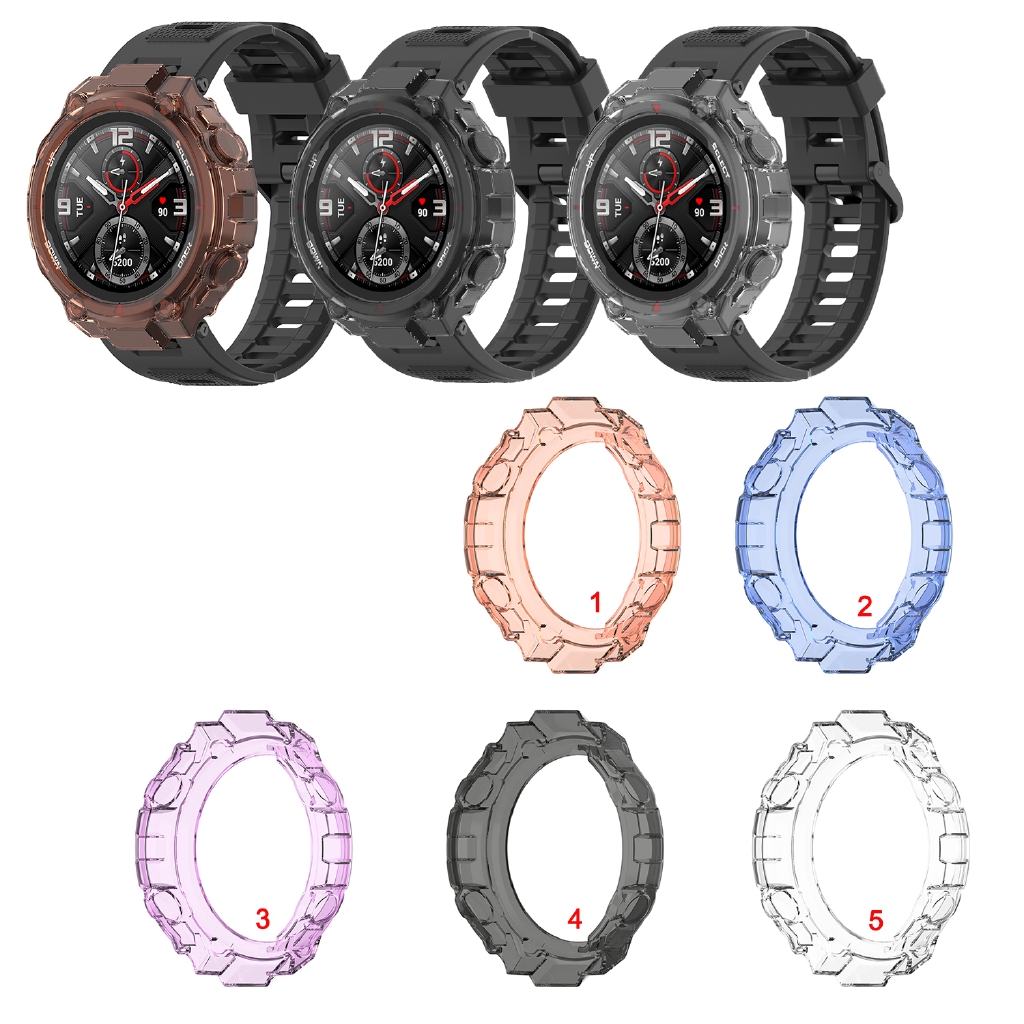 เคสซิลิโคนครอบหน้าปัดนาฬิกา สำหรับ Huami Amazfit T-Rex Pro