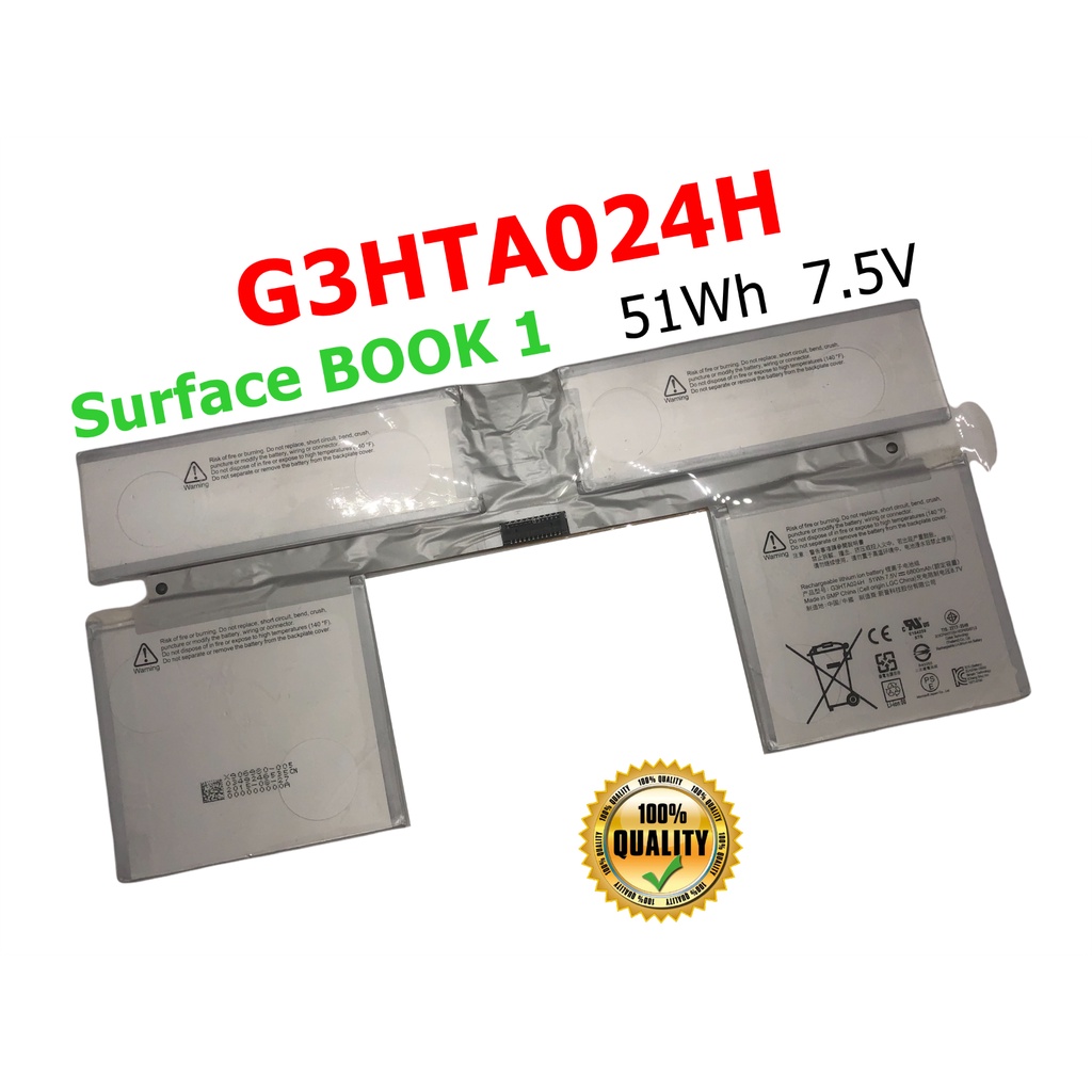 Microsoft Surface แบตเตอรี่ G3HTA024H ของแท้ (สำหรับ Surface BOOK 1 G3HTA023H G3HTA021H G3HTA048H ) Surface Battery