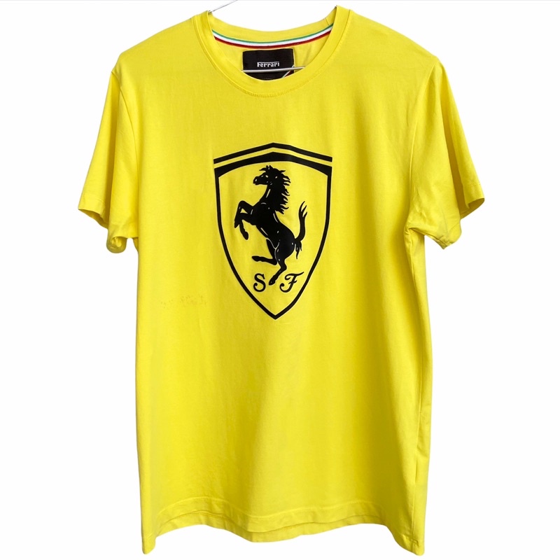 เสื้อยืดสีเหลือง Ferrari