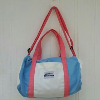 Mini Duffle two tone in Blue&amp;Pink