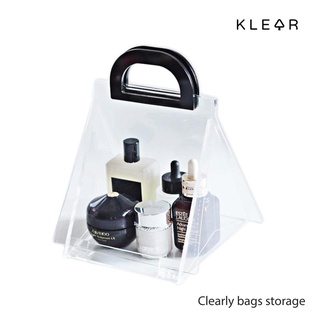 KlearObject Clearly bags storage กระเป๋าอะคริลิคใส กระเป๋าจัดเก็บสิ่งของ ครอบอาหาร : K483