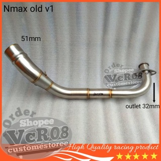 ใหม่ ท่อไอเสียสเตนเลส Aerox 155 v1 v2 Aerox nvx v1 Yamaha nmax 155 v1 v2 nmax Aerox v1 51 มม. สําหรับท่อไอเสีย