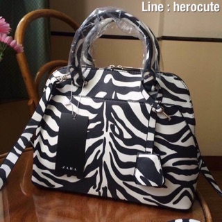 ZARA PRINTED CITY BAG ของแท้ ราคาถูก