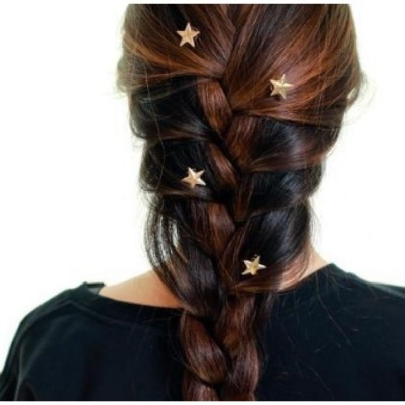 กิ๊บเกลียว รูปดาวสีทอง มินิมอล สไตล์เกาหลีราคาชิ้่นละ5บาท