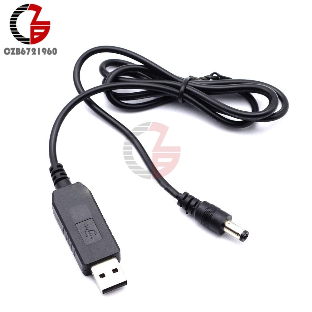 usb dc 5v to dc 12 v step up สายเคเบิ้ลแปลงโมดูลพาวเวอร์ 2 . 1x5 . 5 มม. male connector