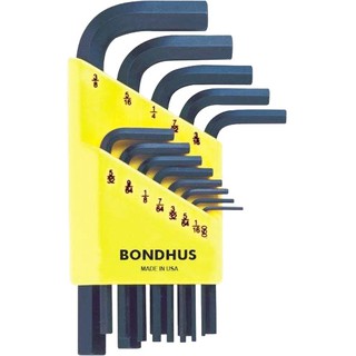 ชุดประแจหกเหลี่ยมตัวแอล แบบสั้น สีดำ BONDHUS 12237 ProGuard Hex L-Wrench Set  บอนด์ฮัส