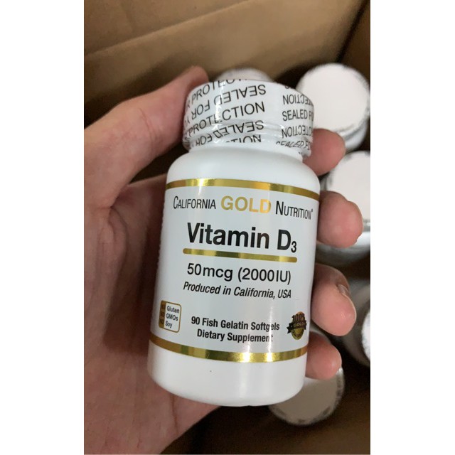 Vitamin D / Vitamin D3 วิตามินดี / ดี3  ( CGN ) บำรุงกระดูก ; 2000 &amp; 5000 IU, 90 Softgels F848