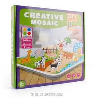 Crative Mosaic DIY ปักหมุดเสริมจินตนาการ ของเล่นเสริมพัฒนาการ ของเล่นเด็ก