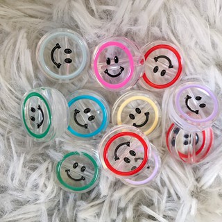 🎉พร้อมส่ง🎉 ลูกปัดหน้ายิ้มใสขอบสี 20 g (8 เม็ด)