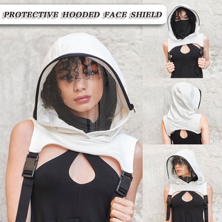 หมวกคุมหน้า  คลุมใบหน้า หมวกฮู้ดผู้ใหญ่ Face Shield Reusable ที่ถอดออกได้