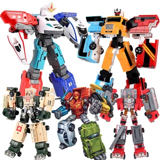 หุ่นยนต์แปลงร่าง King Kong Transforming Robot Train Fit Transforming Robot Armored Team Autobot Soda Samurai Train Warrior Boy ของเล่นสําหรับเด็ก 5-in-1