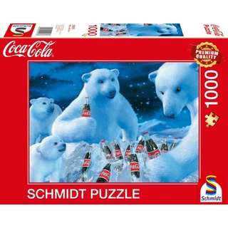 จิ๊กซอว์ Schmidt - Coca Cola - Polar bears  1000 piece  (ของแท้  มีสินค้าพร้อมส่งได้ทันที)