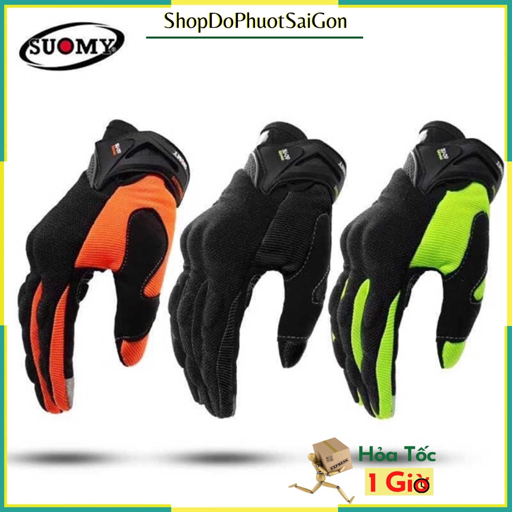 SUOMY/POC ถุงมือสัมผัสป้องกันแสงแดดแบบนิ้วยาว