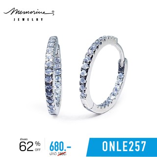 Memorine Jewelry ต่างหูเงินแท้ 925 ฝังเพชรสวิส (CZ) : ONLE257