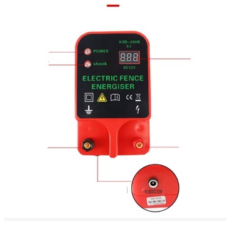 เครื่องควบคุมล้อมรั้วไฟฟ้า DC 12V กันน้ำปลอดภัยต่อสัตว์และคน