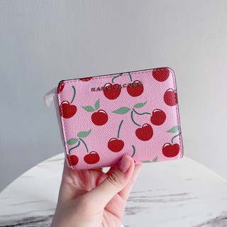 🍒 Marc Jacobs Small Bifold Wallet Pink Cherries