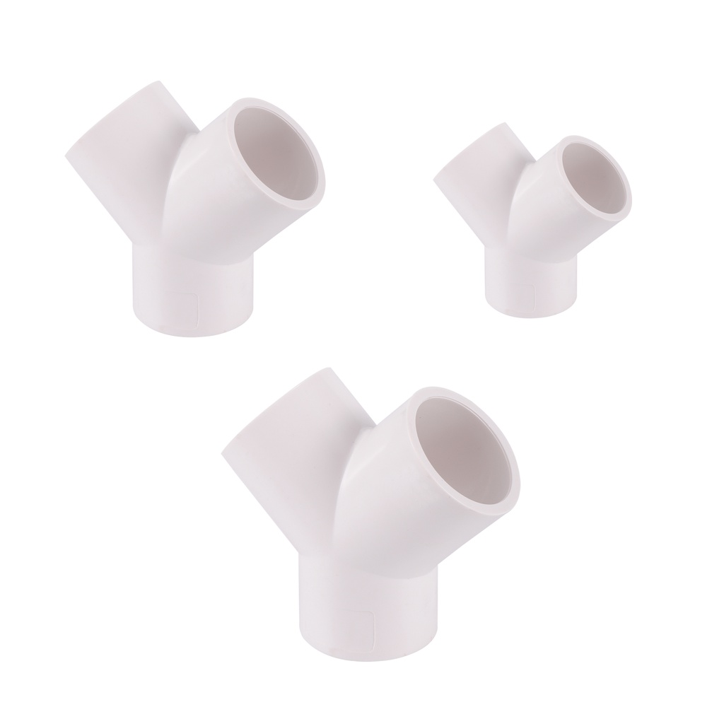 Id 20/25/32 มม.PVC Y-Shaped Connector 3 Way อุปกรณ์ท่อ PVC สวนชลประทานถังน้ําหลอดข้อต่อ DIY ชั้นวางส