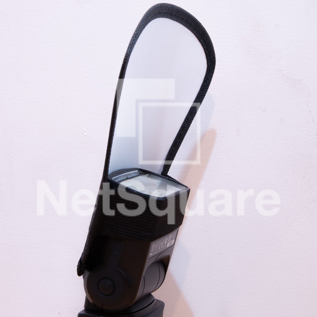 Flash Bounce Reflector Diffuser แผ่นกระจายแสง แผ่นสะท้อนแสงแฟลช ถ่ายรูป