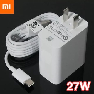 ชุดชาร์จ Xiaomi Fast charger Adapter 27W + สายชาร์จ Type C  QC4.0 USB Adapter Type-C Cable For Mi9 Mi 8 Lite Redmi note7