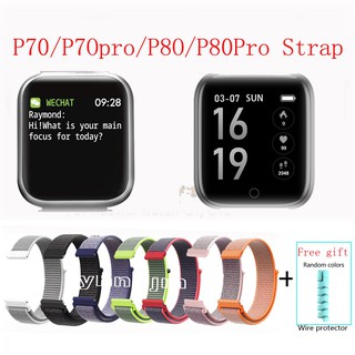 P70 Pro P80Pro นาฬิกาข้อมือ Smart Watch P70/P80 strap สาย p70/p80 สาย p70 pro/p80 pro สายนาฬิก nylon