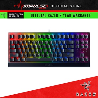 Razer คีย์บอร์ดเล่นเกม - Blackwidow V3 TKL Tenkeyless สีเขียว สีเหลือง