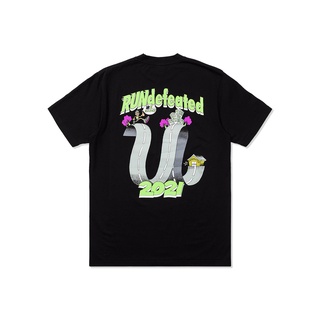 แฟชั่น เสื้อยืดแขนสั้น ผ้าฝ้าย พิมพ์ลายการ์ตูน UNDEFEATED RUN