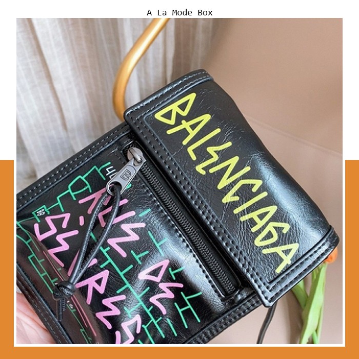 balenciaga explorer graffiti pouch