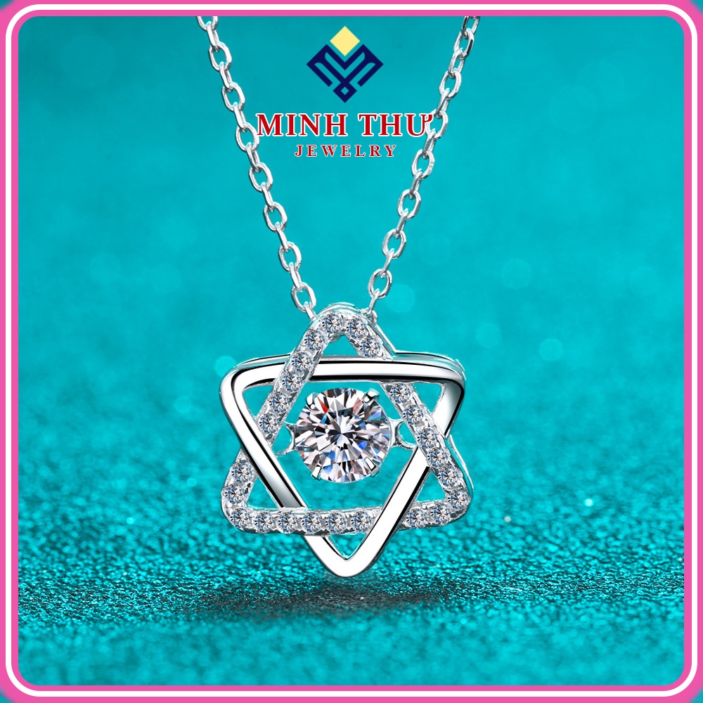 สร้อยคอเงินแท้ 925 พร้อมเครื่องประดับหิน Minh Thu MTD8800