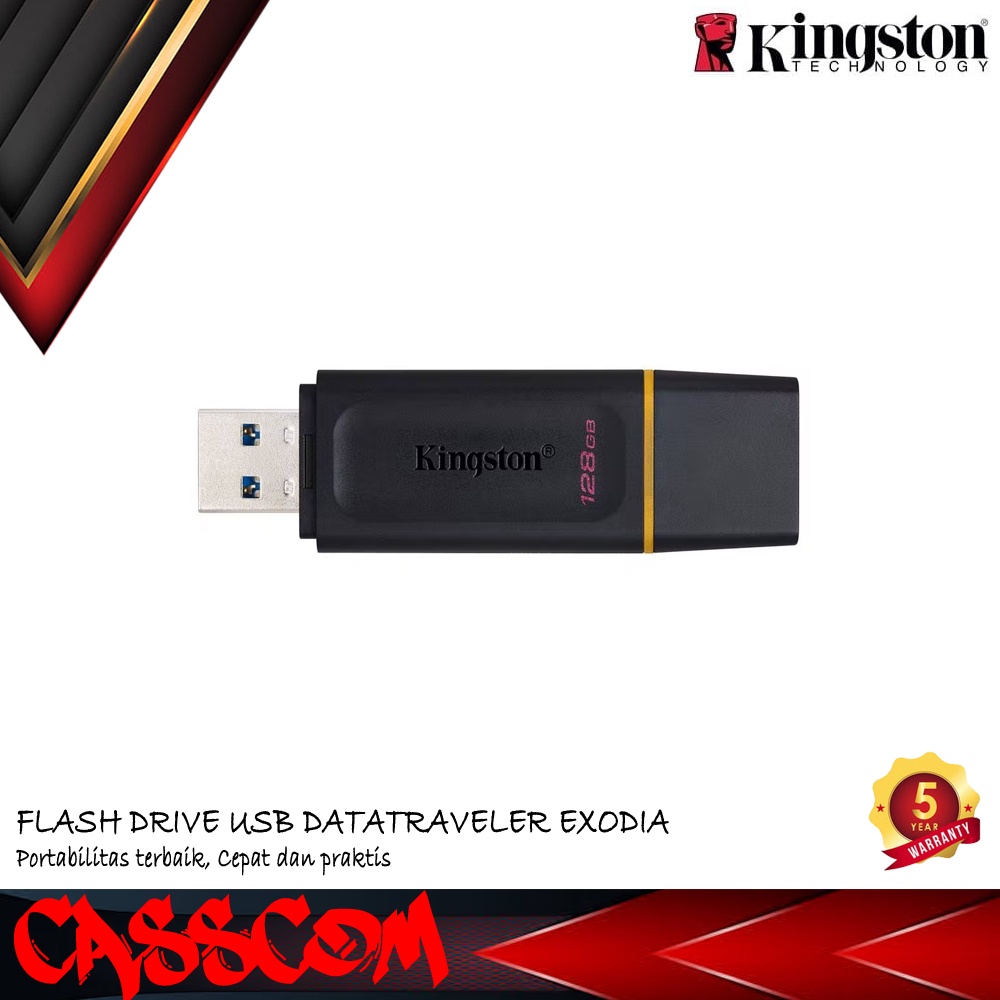 แฟลชไดรฟ์ USB3.2 ของ Kingston Exodia 128GB - FD DataTraveler 128 GB