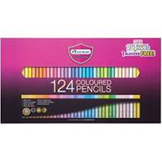 สีไม้ Master Art รุ่น Premium Grade124สี MASTER SERIES (ดินสอสี 100 แท่ง+สีพาสเทล 24 แท่ง) 124 Coloured pencils