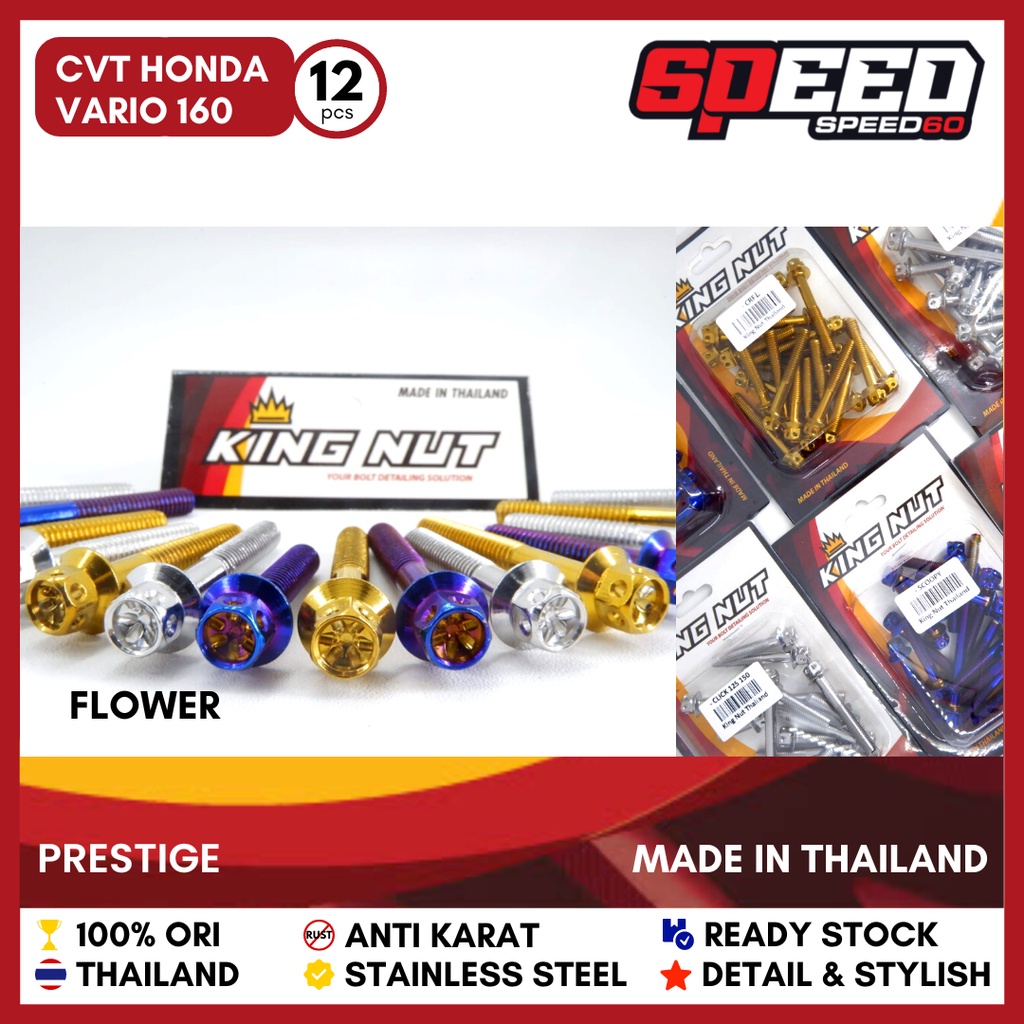 Probolt CVT Bolt Vario 160 Stainless King Nut Thailand