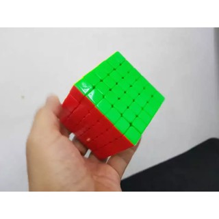 ลูกบิด รูบิคผึกสมอง ทรงลูกบาศก์ 6X6X6 ฝึกสมอง เพิ่มไอคิว ลื่น ทน (White Rubiks Cube Magic Square 6 Layers)