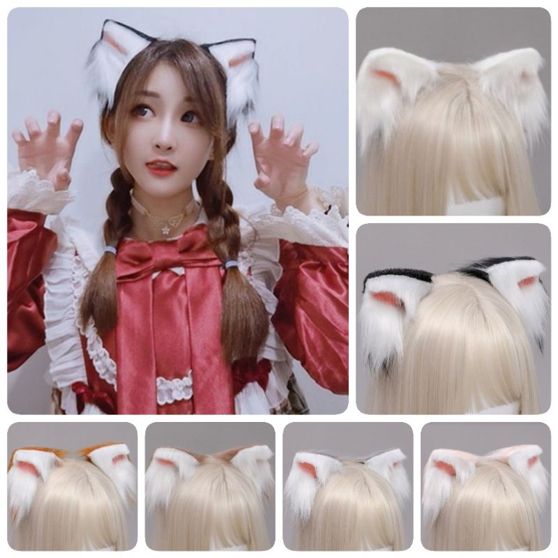 ‼พร้อมส่งจากไทย‼ หูแมว กิ๊บติดผมหูแมวคอสเพลย์ กิ๊บหูแมว ที่คาดผม